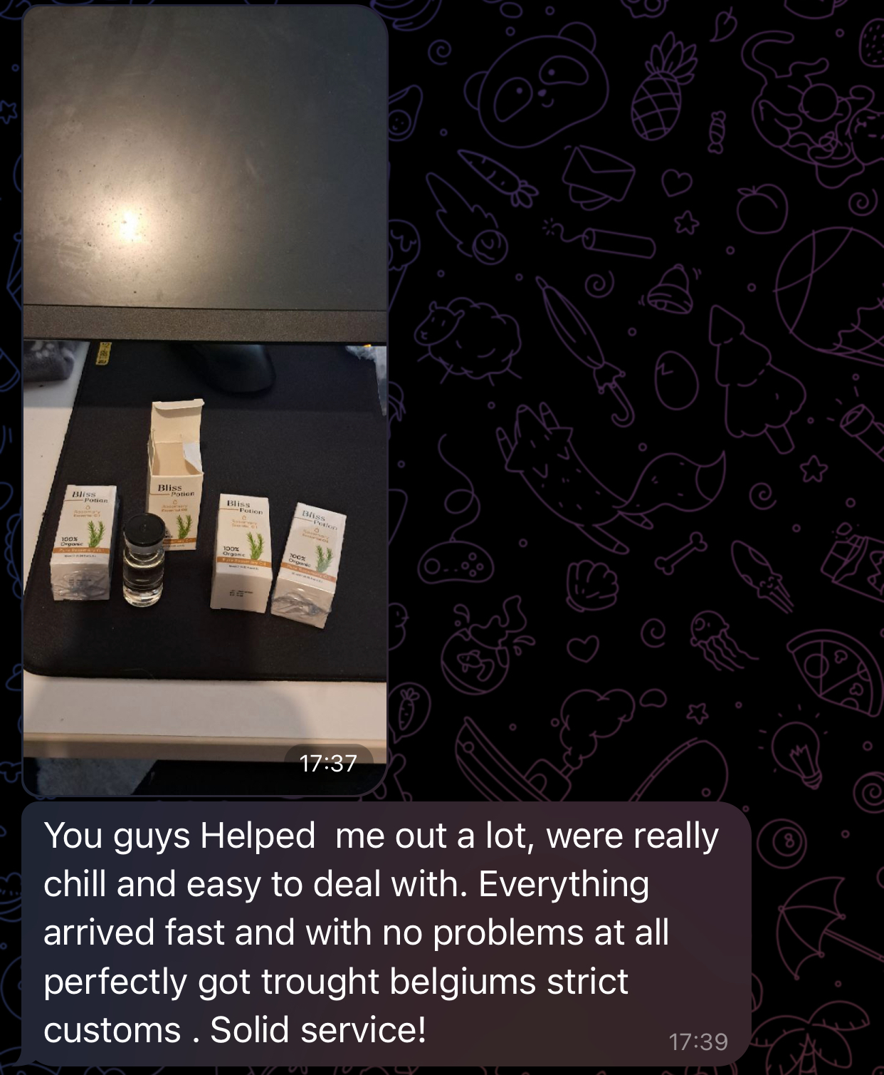 Customer review — Belgium customs
