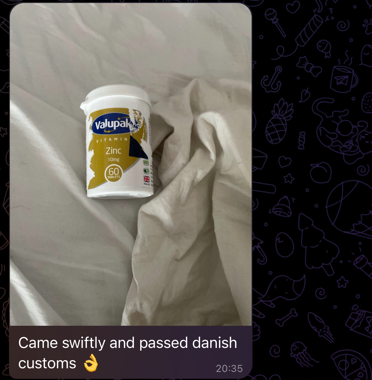 Customer review — Danish customs