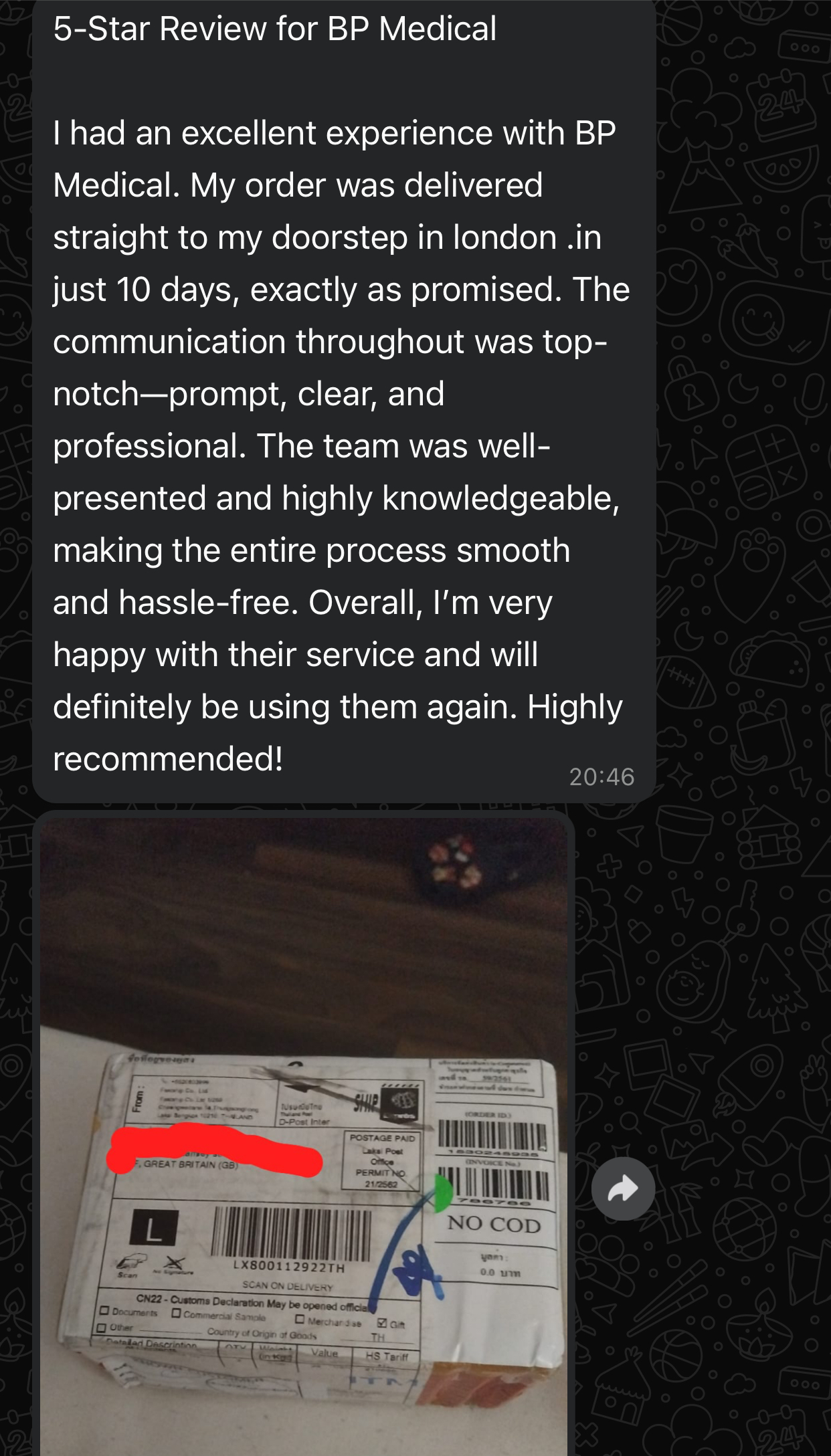 5-star review London
