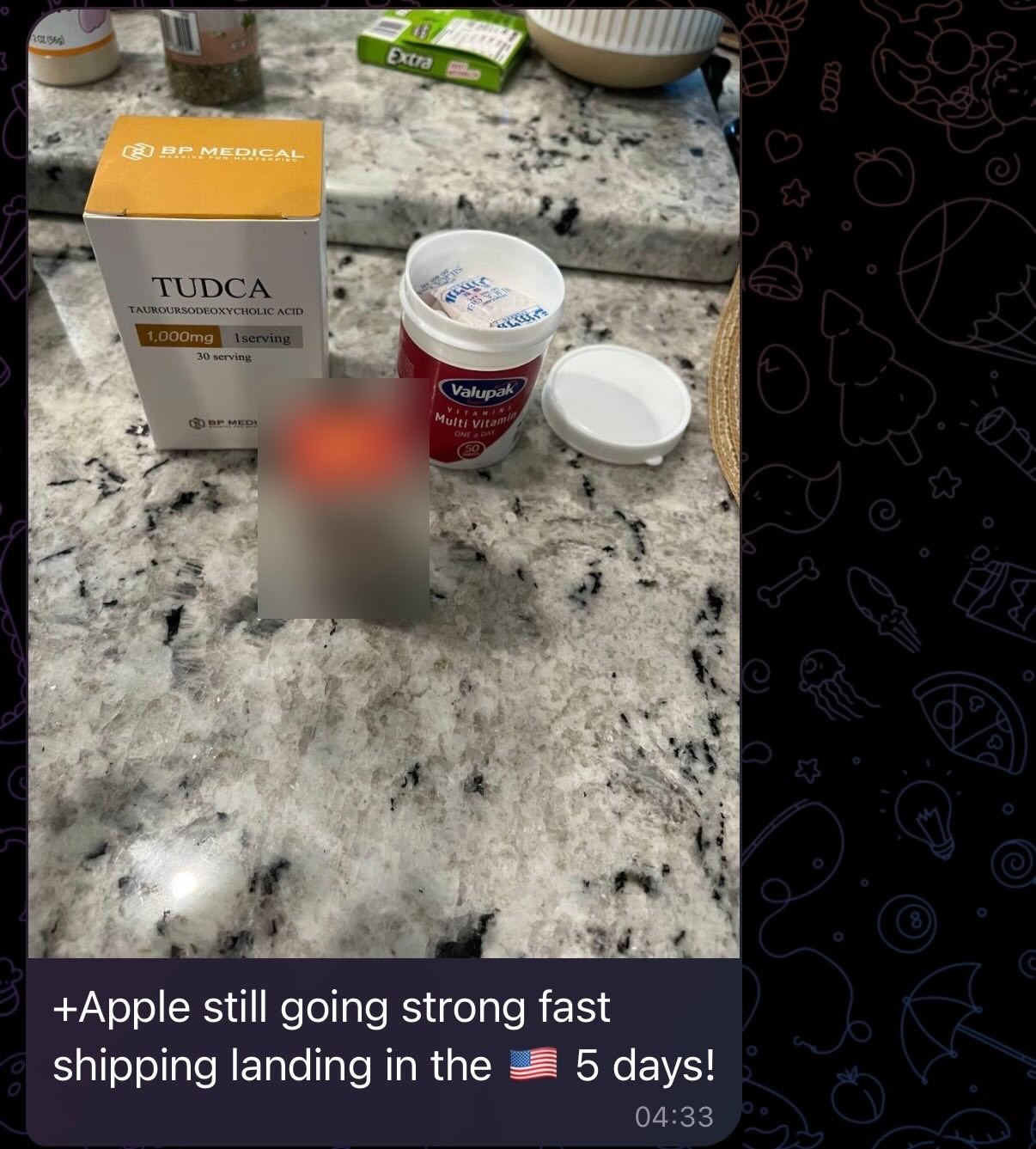 Customer message, landed in the US in 5 days